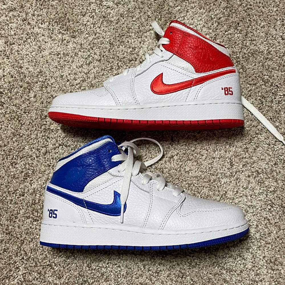 Red/Blue Nike Air Jordan 1 Mid